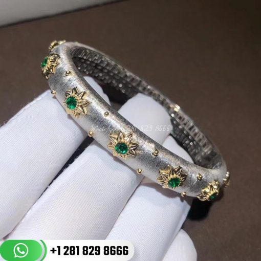 Buccellati Macri Bracelet White Gold and Emerald