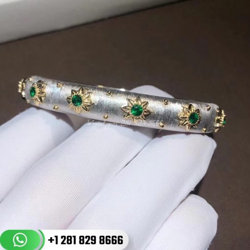 Buccellati Macri Bracelet White Gold and Emerald