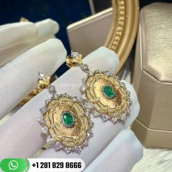 Buccellati Pendant Earrings Vintage Craftsmanship and Emeralds