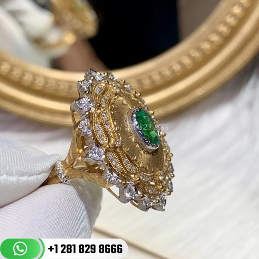Buccellati Vintage Ring and Emerald