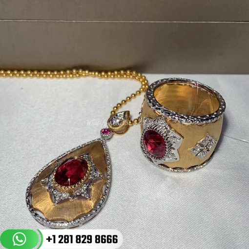 Buccellati Band Ring with Ruby