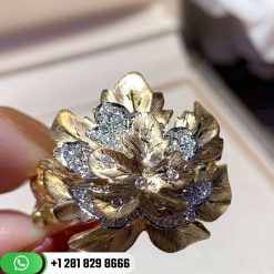 Buccellati Vintage Diamond Leaf Ring