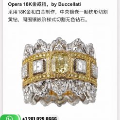 Buccellati Opera Band Ring Yellow Diamond