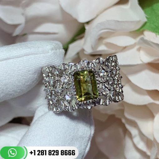 Buccellati Band Ring Square Emeralds