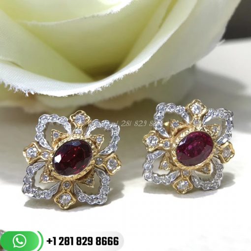 Buccellati Opera Earrings with Rubies