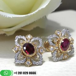 Buccellati Opera Earrings with Rubies