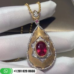 Buccellati Antique Textured Ruby Pendant