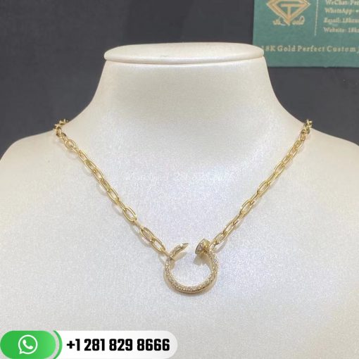 Cartier Juste Un Clou Necklace Yellow Gold Diamonds N7413500 (5)