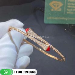 marli-slim-slip-on-bracelet-rose-gold-and-red-coral-cleo-b1