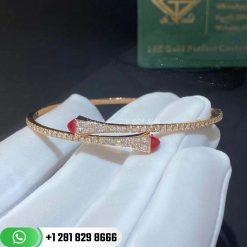 marli-slim-slip-on-bracelet-rose-gold-and-red-coral-cleo-b1