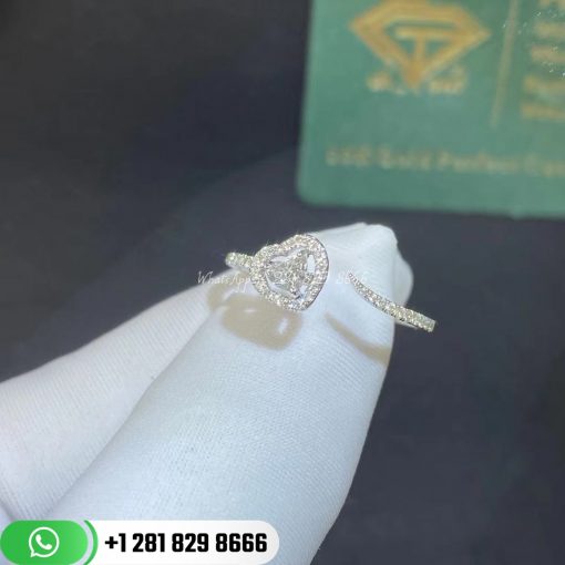 Messika Joy Cœur Pavé-set Diamond Solitaire Ring for women 11438-WG