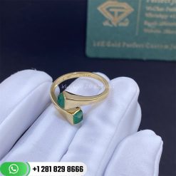Marli Cleo Gold Slim Ring Yellow Gold Slim Ring CLEO-R20-Green Agate