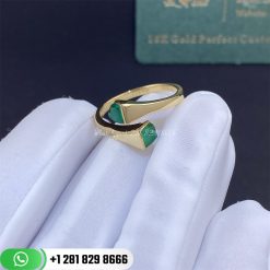 Marli Cleo Gold Slim Ring Yellow Gold Slim Ring CLEO-R20-Green Agate