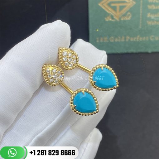 boucheron-serpent-boheme-double-motif-diamond-single-stud-earring-with-turquoise-in-18kt-yellow-gold-