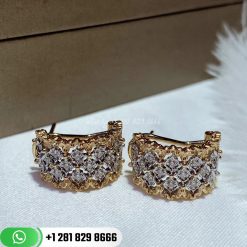 Buccellati Rombi Earrings 18-karat Yellow and White Gold Diamond