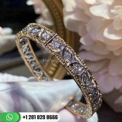 Buccellati Ramage Bangle 18-karat White and Yellow Gold Diamond