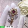 buccellati-brooch-classical-sunflower-shape-and-ruby-