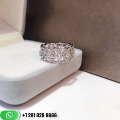 De Beers Enchanted Lotus Band in White Gold R102298