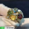 Bvlgari 18k Yellow Gold Multi Gem Allegra Ring AN852171