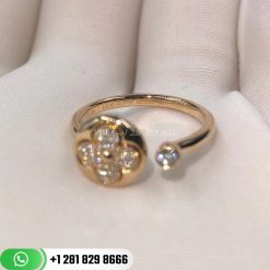 LV Color Blossom Mini Sun Ring, Pink Gold and Diamonds