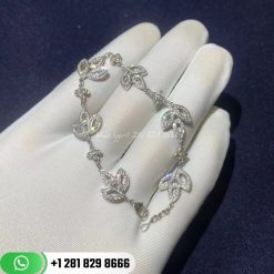 Harry Winston Lily Cluster Platinum Diamond Bracelet