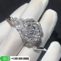 Chanel Bouton De CamÉlia Bracelet 18k White Gold, Diamonds