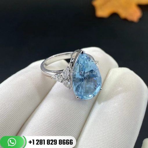 Water Drop Aquamarine Design Ring 8ct (2)