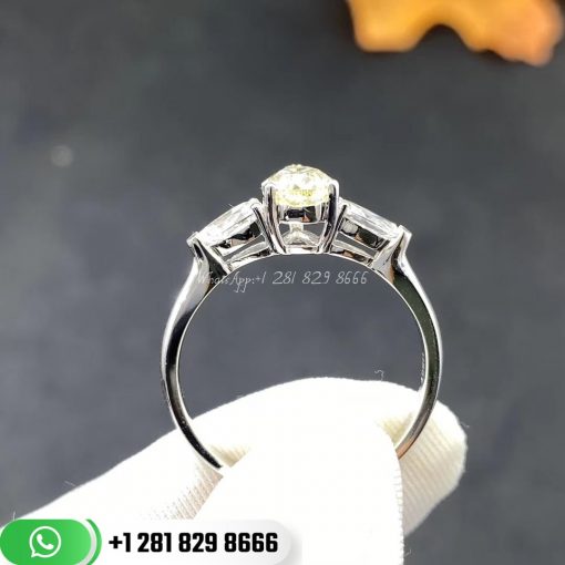 Yellow Drop Diamond Design Ring 1ct