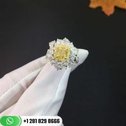 Yellow Diamond Design Ring