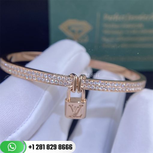Louis Vuitton Lockit Pink Gold Bracelet