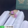 Marli Cleo Diamond Ring Rose Gold Diamond Ring CLEO-R5-Pink Coral