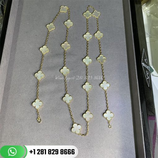 van-cleef-arpels-vintage-alhambra-long-necklace-20-motifs-yellow-gold-mother-of-pearl-vcara42100-custom-jewelry