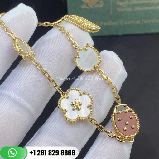 Van Cleef & Arpels Lucky Spring Bracelet 5 Motifs - VCARP7RR00-YG