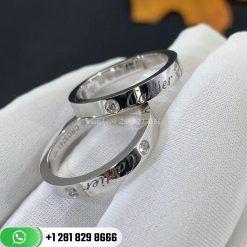 C De Cartier Wedding Band Platinum Diamond - B4077800