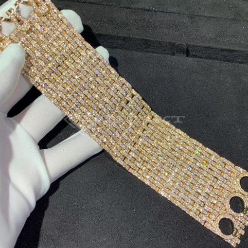 Cartier Agrafe Cuff Bracelet Yellow Gold, Diamonds HP601053