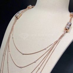 Boucheron Quatre Radiant Edition long necklace in yellow gold, white gold and diamonds