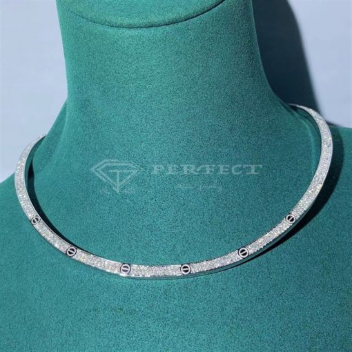 Cartier Love Necklace Collar White Gold N7424352