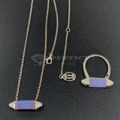 Les Berlingots de Cartier Necklace White Gold, Diamond and Chalcedony B7224773