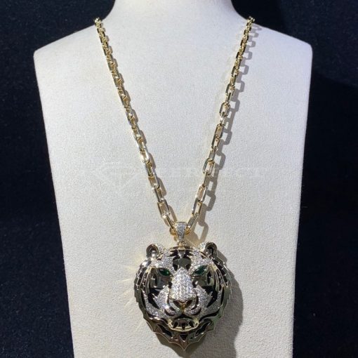 Cartier Tiger Head Pendant Necklace