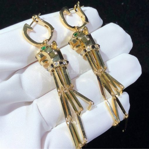 Cartier 18k Yellow Gold Panthere De Cartier Tassel Earrings