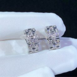 Cartier Maillon Panthère Earrings 3 Diamond-paved Rows B8032600