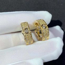 Cartier Love Hoop Earrings 18 Karat Yellow