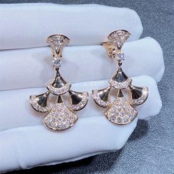 Bulgari Diva's Dream 18k Rose Gold Diamond Drop Earrings