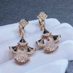 Bulgari Diva's Dream 18k Rose Gold Diamond Drop Earrings