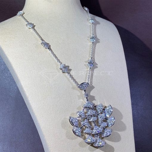 Bvlgari Divas' Dream Diamond 18 Karat White Gold Pendant Necklace