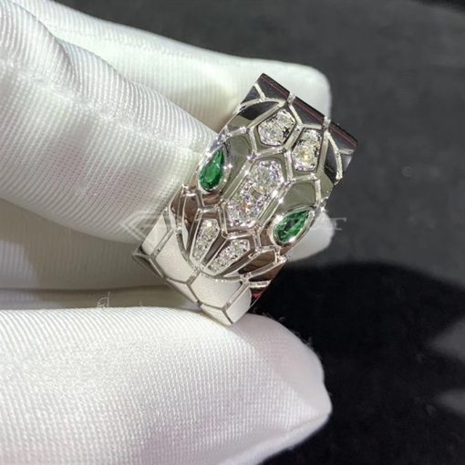 Bulgari Serpenti Eyes on Me Emerald Ring