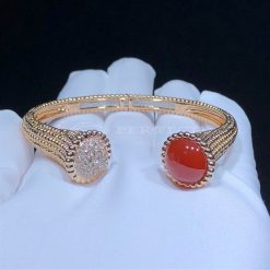 Van Cleef Arpels Perlée Couleurs Bracelet Rose gold, Carnelian, Diamond VCARP27400