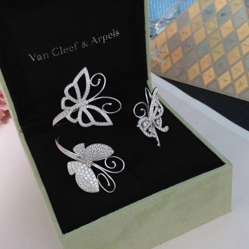 Van Cleef Arpels Flying Butterfly Bracelet White Gold Vcarc24900 Custom Jewelry (1)