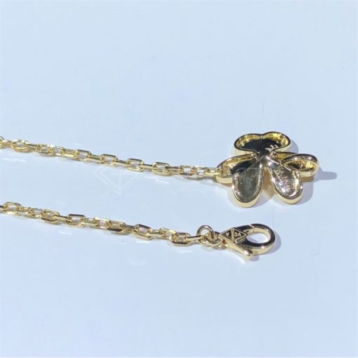 Van Cleef Arpels Frivole Necklace 9 Flowers Yellow Gold Diamond Vcard31500 (11)
