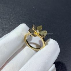 Van Cleef Arpels Frivole Ring, 1 Flower Small Model Yellow Gold VCARP2DS00